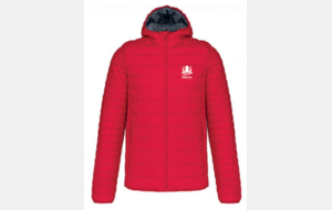 DOUDOUNE à capuche rouge/noire Homme/femme
