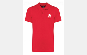 POLO rouge/blanc homme