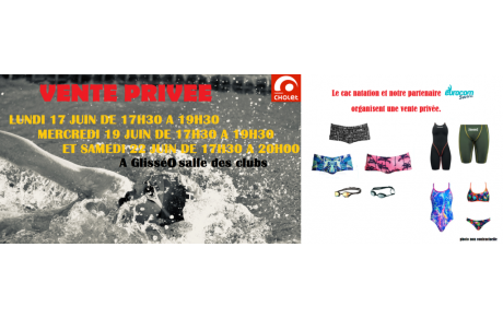 Vente privée d'équipements !!!